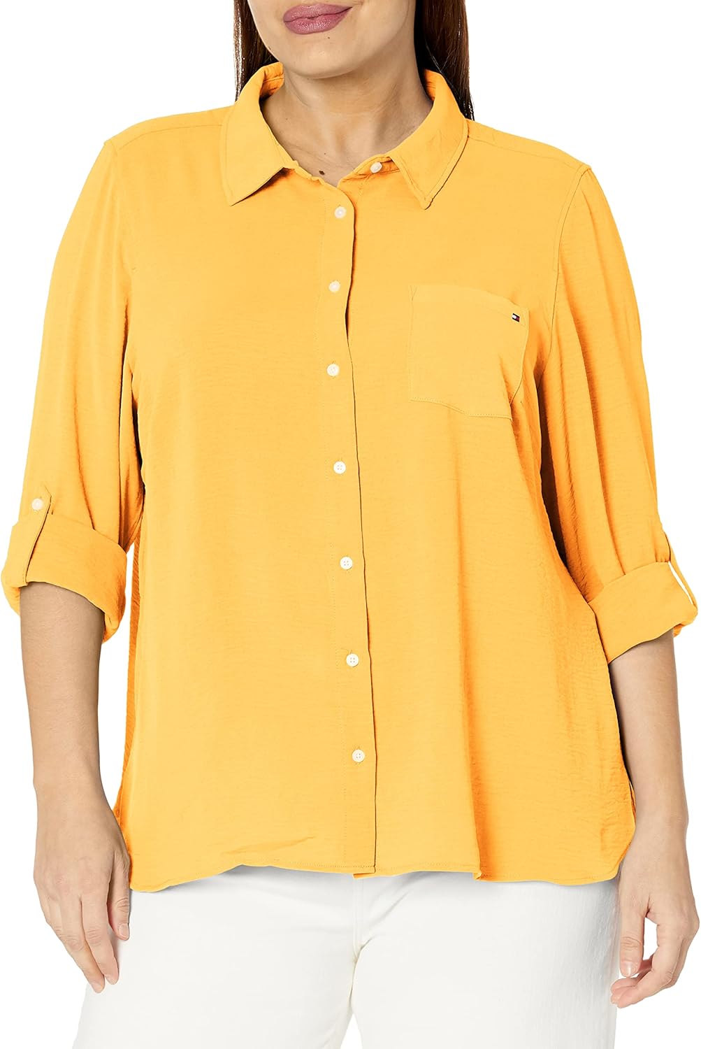 Рубашка Tommy Hilfiger Roll Tab в клетку в клетку, Deep Maize
Рубашка Tommy Hilfiger Roll Tab в клетку в клетку, Deep Maize