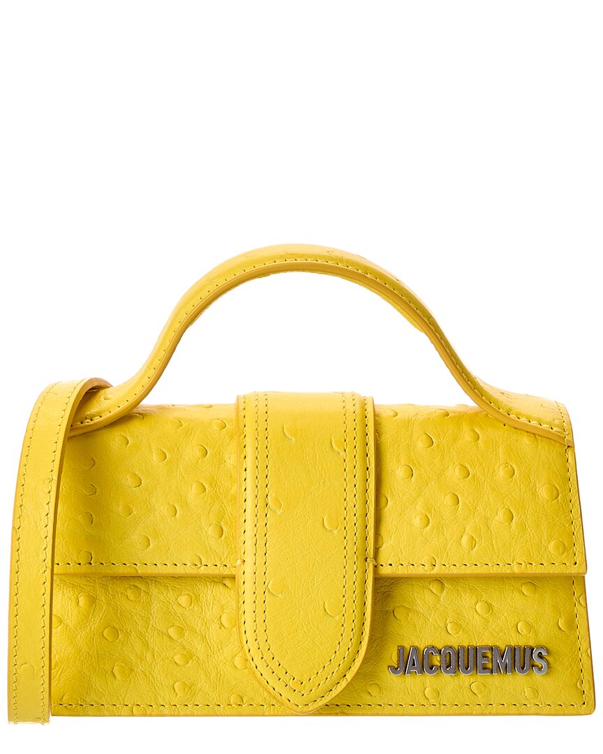 Жакемюс The Bambino Сумка через плечо из кожи с тиснением под страуса Jacquemus, желтый
Жакемюс The Bambino Сумка через плечо из кожи с тиснением под страуса Jacquemus, желтый