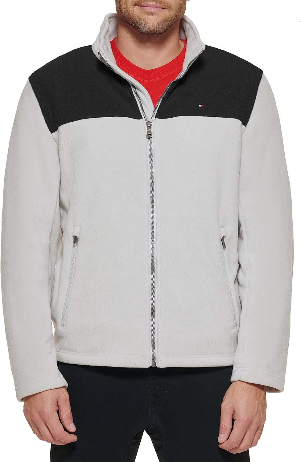 Мужская классическая флисовая куртка Tommy Hilfiger с застежкой-молнией спереди, Black/Ice
Мужская классическая флисовая куртка Tommy Hilfiger с застежкой-молнией спереди, Black/Ice