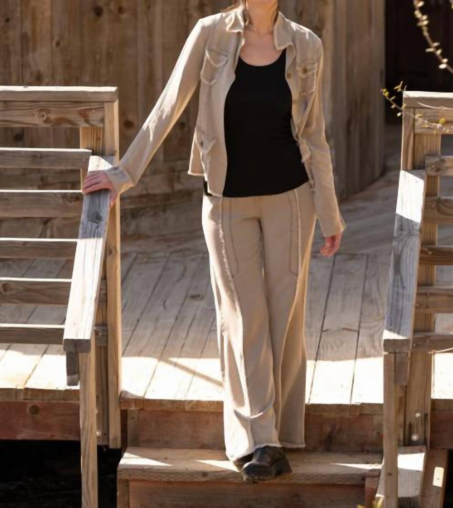 Широкие брюки из твила, бежевого цвета Xcvi, бежевый
Широкие брюки из твила, бежевого цвета Xcvi, бежевый