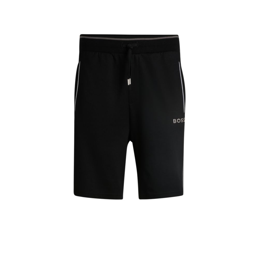 Шорты с контрастной окантовкой BOSS, черный 
Шорты с контрастной окантовкой BOSS, черный