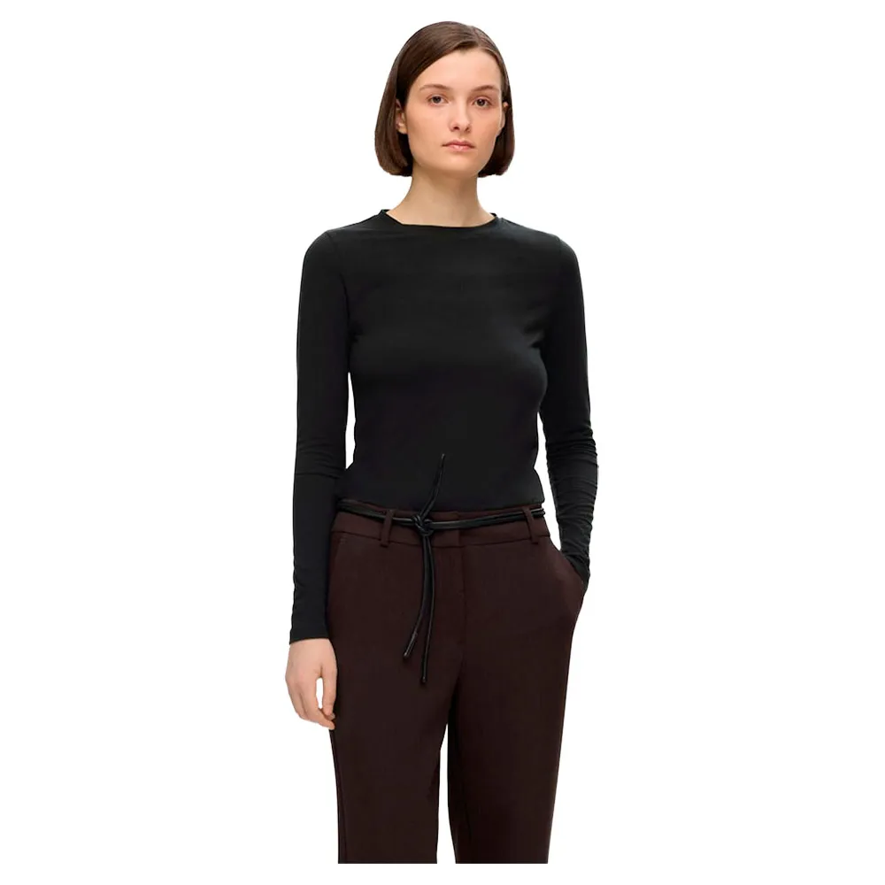 Лонгслив Selected Manja, черный 
Лонгслив Selected Manja, черный