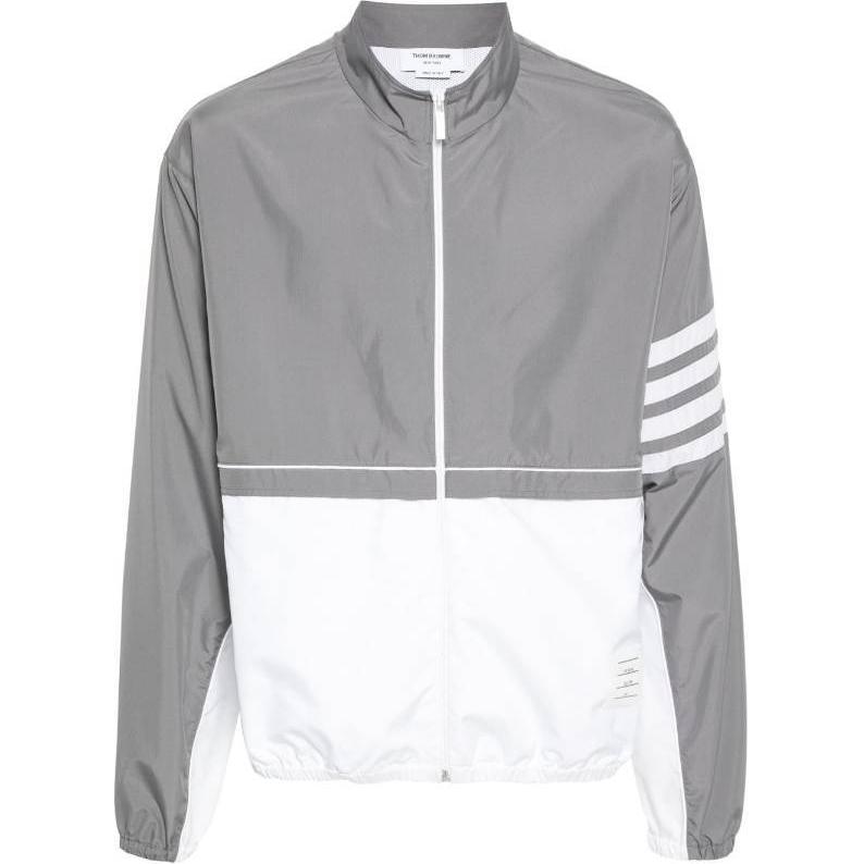 THOM BROWNE Четырехполосная молния ветровка с детализацией, Gray
THOM BROWNE Четырехполосная молния ветровка с детализацией, Gray
