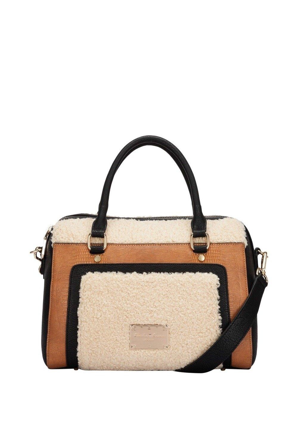 Двухцветная большая сумка-саквояж Barrel Claudia Canova, бежевый
Двухцветная большая сумка-саквояж Barrel Claudia Canova, бежевый