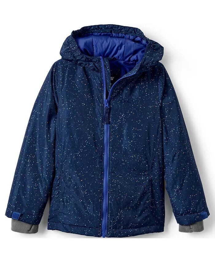 Утепленная зимняя куртка для девочек Lands' End, зеленый
Утепленная зимняя куртка для девочек Lands' End, зеленый