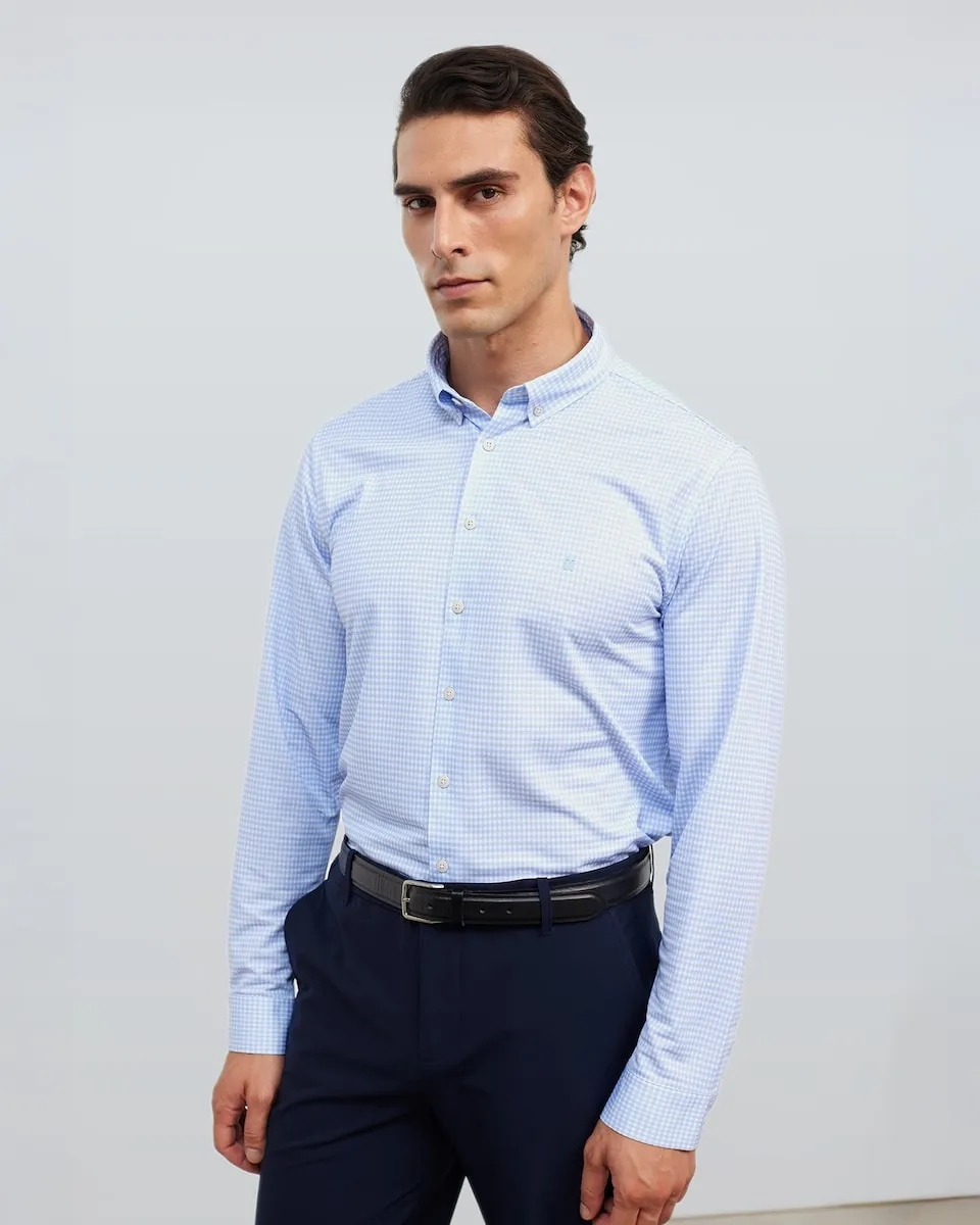 Мужская рубашка с регулярным кроем, vichy светло-голубого цвета, не требующая глажки Sepiia
Мужская рубашка с регулярным кроем, vichy светло-голубого цвета, не требующая глажки Sepiia