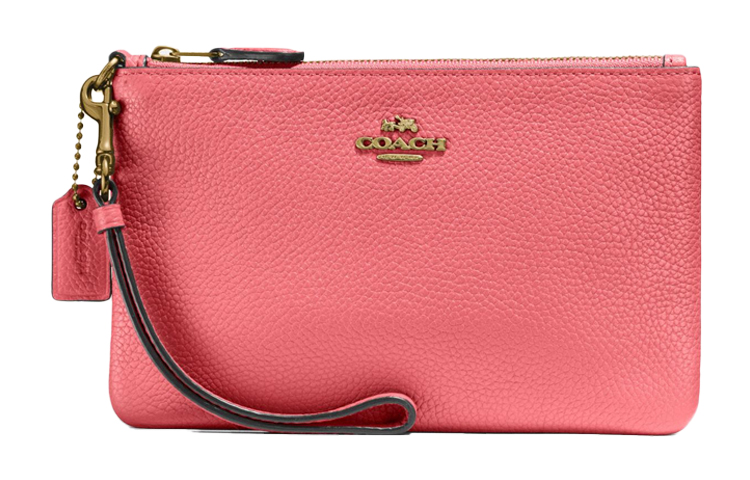 Кошелек-клатч из зерненой кожи на запястье с принтом "Трубы" женский, цвет "Конфетный вишневый цвет" COACH
Кошелек-клатч из зерненой кожи на запястье с принтом "Трубы" женский, цвет "Конфетный вишневый цвет" COACH