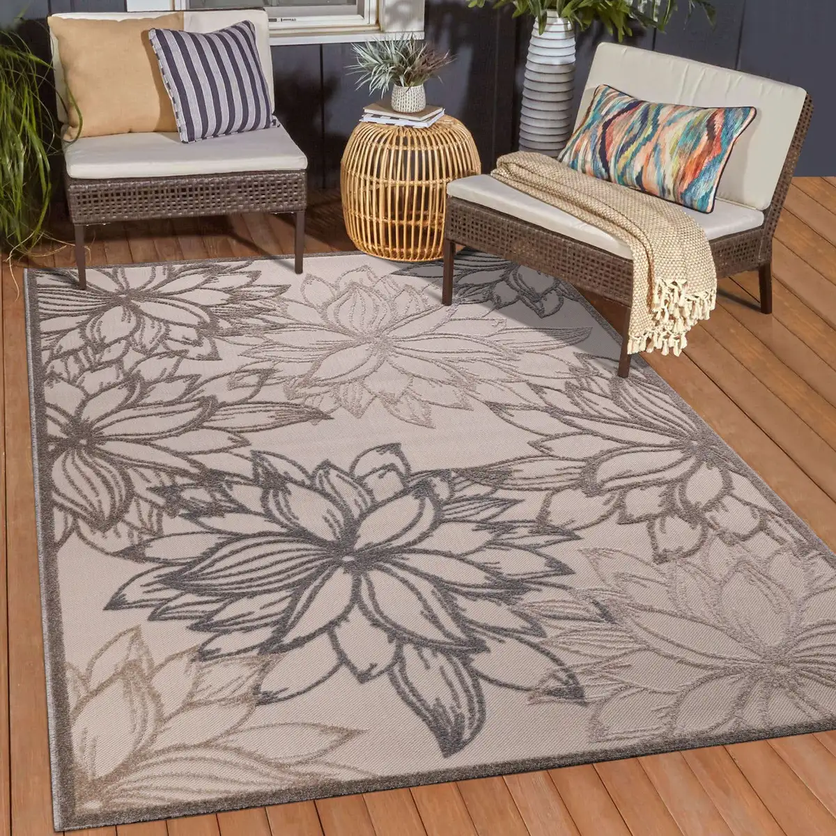 Ковер Sanat "Floral 2 Outdoor", прямоугольный, подходит для внутреннего и наружного использования 80х150 см, цвет creme
Ковер Sanat "Floral 2 Outdoor", прямоугольный, подходит для внутреннего и наружного использования 80х150 см, цвет creme