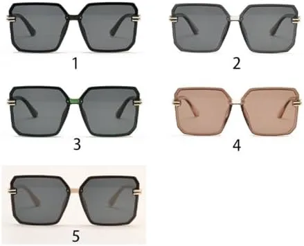 Солнцезащитные очки для мужчин и женщин с большой квадратной металлической оправой, модель 2026. Солнцезащитные очки для женщин, очки для вождения MTZJH, Black Grey
Солнцезащитные очки для мужчин и женщин с большой квадратной металлической оправой, модель 2026. Солнцезащитные очки для женщин, очки для вождения MTZJH, Black Grey