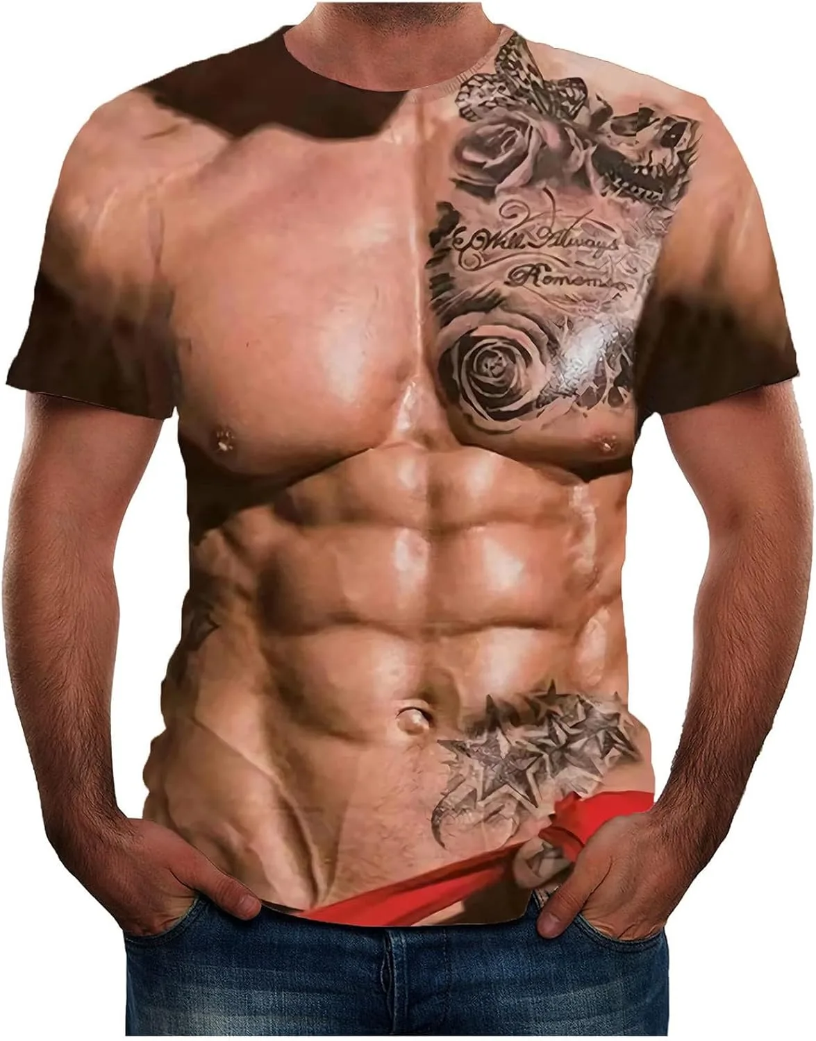 Футболка с 3D принтом мышц для мужчин Sdeycui
Футболка с 3D принтом мышц для мужчин Sdeycui