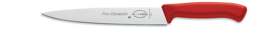 F. DICK ProDynamic Нож для разделки с красным лезвием, длина 21см, кухонный нож X55CrMo14
F. DICK ProDynamic Нож для разделки с красным лезвием, длина 21см, кухонный нож X55CrMo14