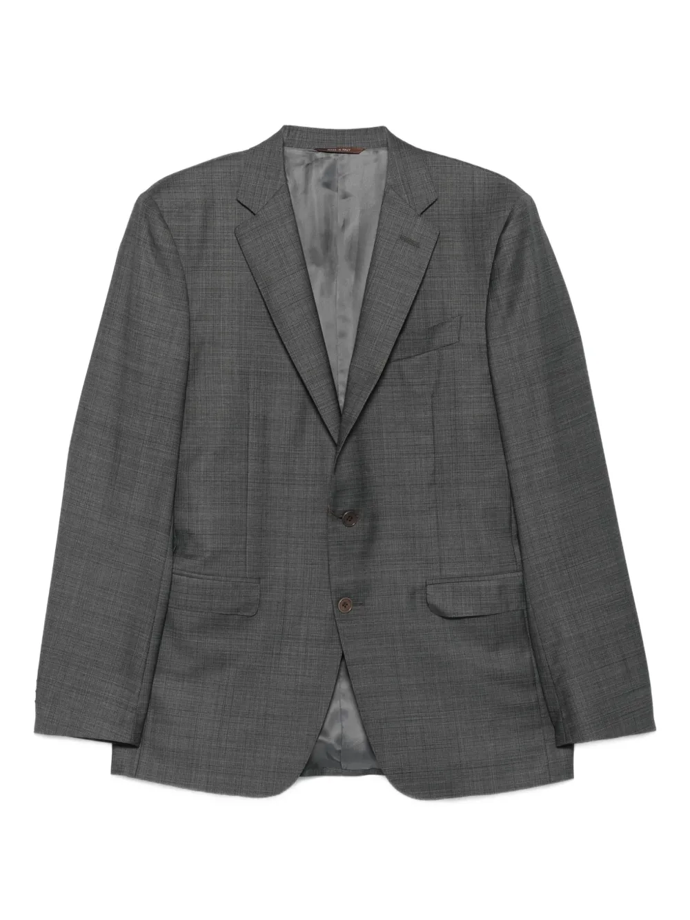 Клетчатый костюм с пуговицами Canali, серый
Клетчатый костюм с пуговицами Canali, серый