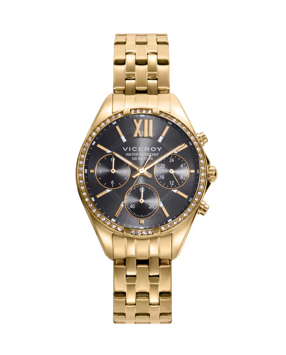 Шикарные женские часы с золотым корпусом и браслетом из стали Ip Viceroy, золотой
Шикарные женские часы с золотым корпусом и браслетом из стали Ip Viceroy, золотой