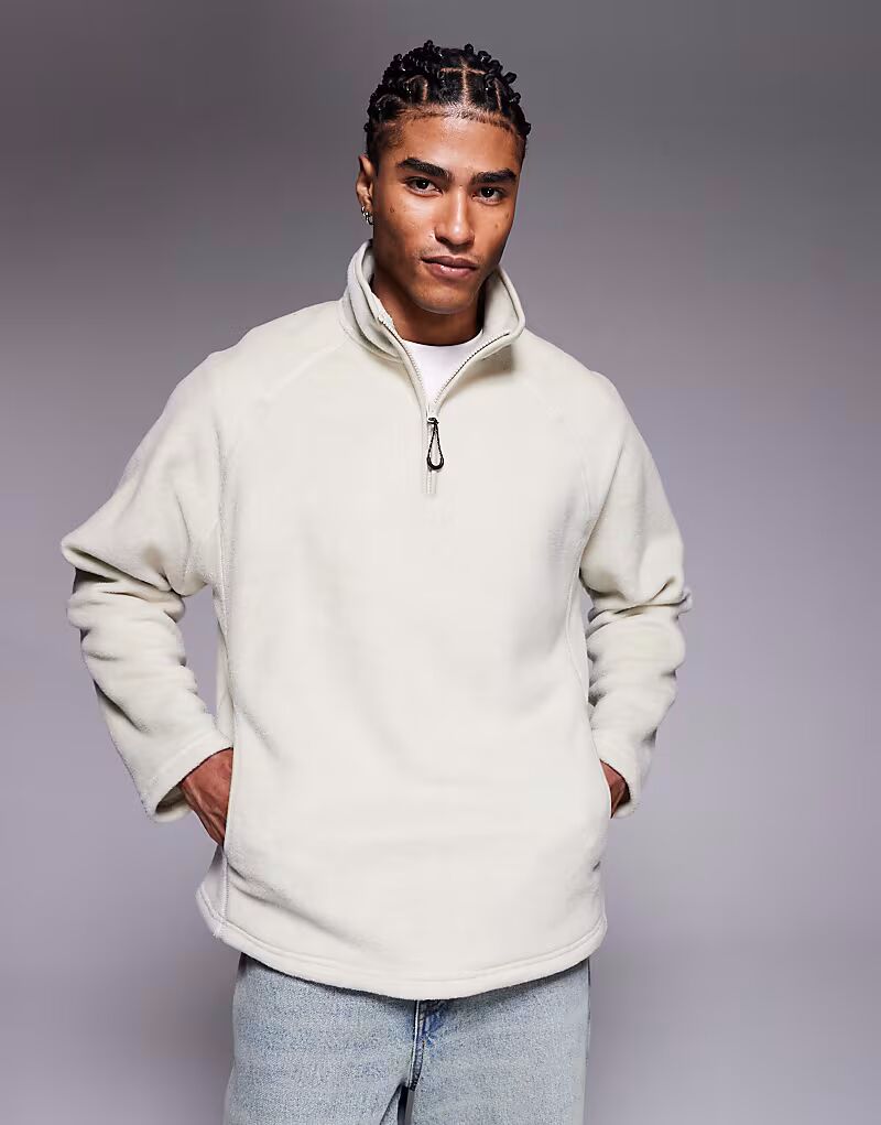 Флисовая толстовка свободного кроя с воротником-стойкой и застежкой на четвертную молнию Asos Design, лилово-серый
Флисовая толстовка свободного кроя с воротником-стойкой и застежкой на четвертную молнию Asos Design, лилово-серый