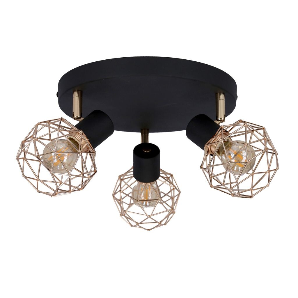 Плафон Acrobat Light / Потолочный светильник в индустриальном стиле / Минималистский потолочный светильник / 3X40 Вт / E14 / Черный + золото KAYANI
Плафон Acrobat Light / Потолочный светильник в индустриальном стиле / Минималистский потолочный светильник / 3X40 Вт / E14 / Черный + золото KAYANI