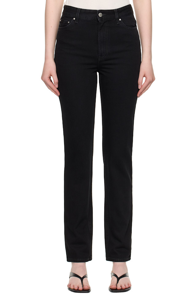 Высокие узкие джинсы Toteme, черный
Высокие узкие джинсы Toteme, черный