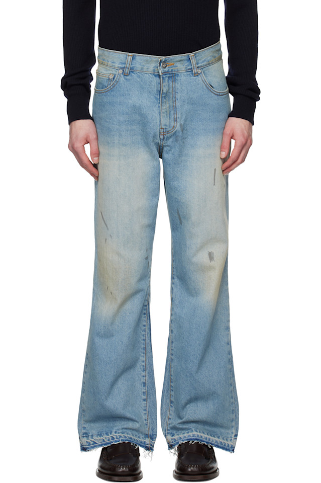 Джинсы с расклешенными штанинами и реконструированным дизайном Tonywack, синий
Джинсы с расклешенными штанинами и реконструированным дизайном Tonywack, синий