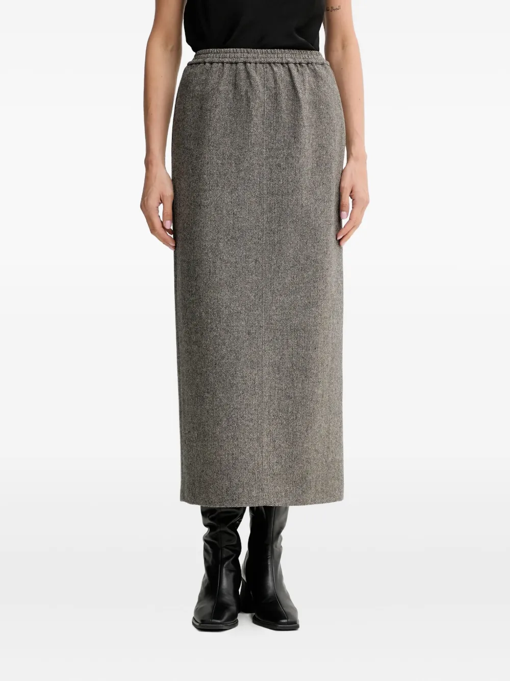 Юбка макси с эластичным поясом и узором в елочку Isabelle Blanche, серый
Юбка макси с эластичным поясом и узором в елочку Isabelle Blanche, серый