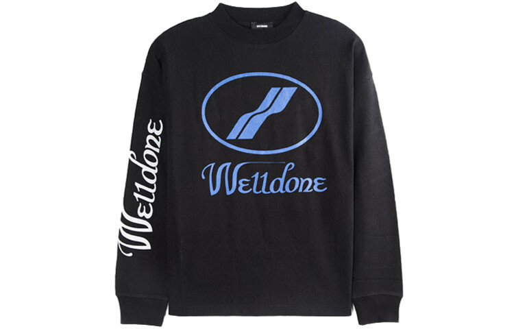 Свитшот с логотипом We11Done, черный
Свитшот с логотипом We11Done, черный