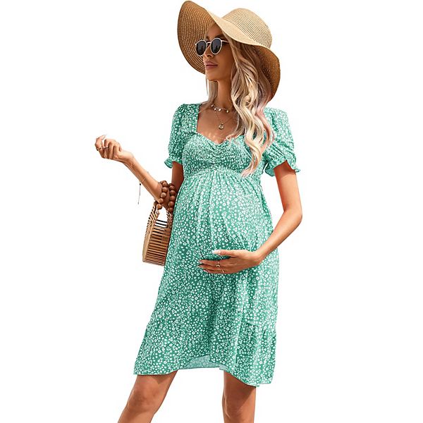 Женское платье для беременных с вырезом sweetheart и рюшами Seoria, Emerald Floral
Женское платье для беременных с вырезом sweetheart и рюшами Seoria, Emerald Floral