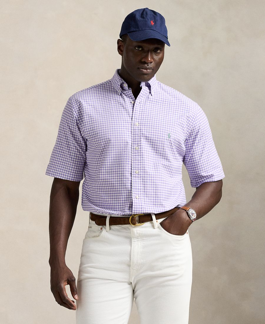 Мужская рубашка в клетку "Оксфорд" больших размеров Polo Ralph Lauren, Aix Lavender
Мужская рубашка в клетку "Оксфорд" больших размеров Polo Ralph Lauren, Aix Lavender