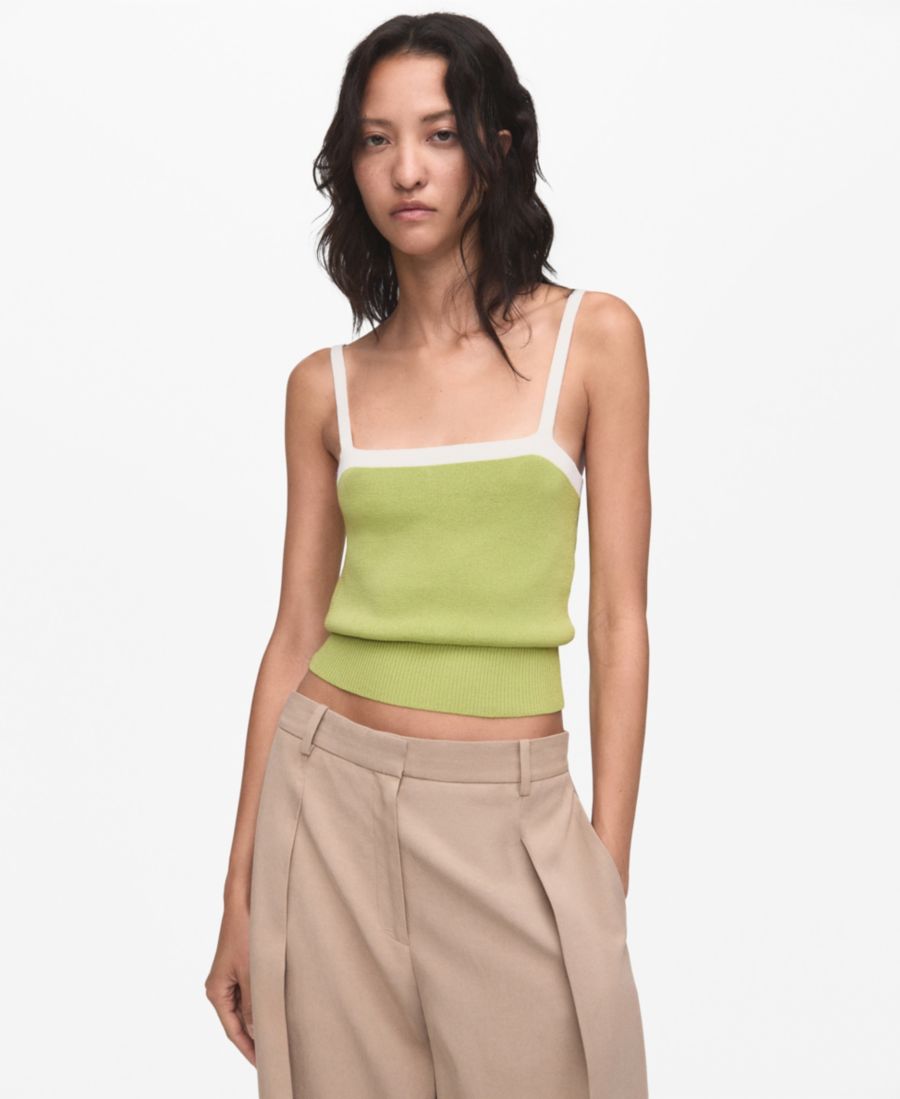 Женский укороченный вязаный топ MANGO, Pastel Green
Женский укороченный вязаный топ MANGO, Pastel Green