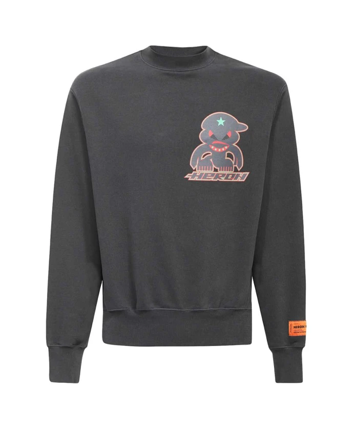 Хлопковая толстовка с принтом спереди и сзади Heron Preston, серый
Хлопковая толстовка с принтом спереди и сзади Heron Preston, серый