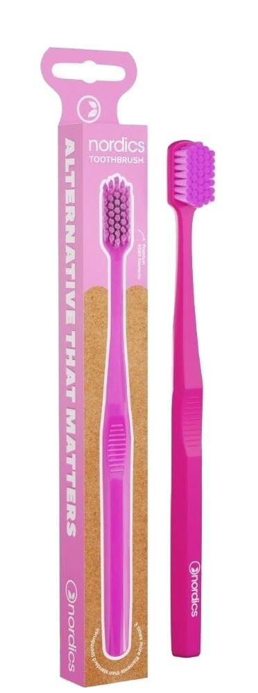 Nordics Pink зубная щетка, 1 шт.
Nordics Pink зубная щетка, 1 шт.