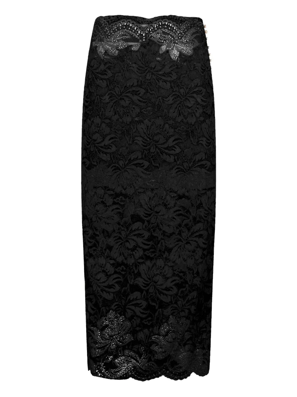 Кружевная юбка с фестонами Rabanne, черный
Кружевная юбка с фестонами Rabanne, черный