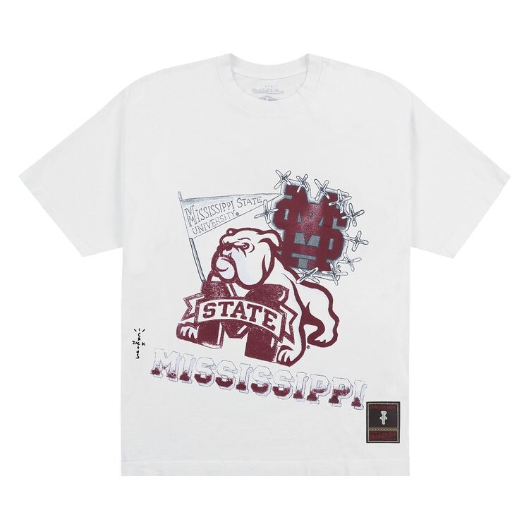Футболка Cactus Jack By Travis Scott Cactus Jack by Travis Scott x Mitchell & Ness Mississippi State University Handdrawn Tee, белый
Футболка Cactus Jack By Travis Scott Cactus Jack by Travis Scott x Mitchell & Ness Mississippi State University Handdrawn Tee, белый