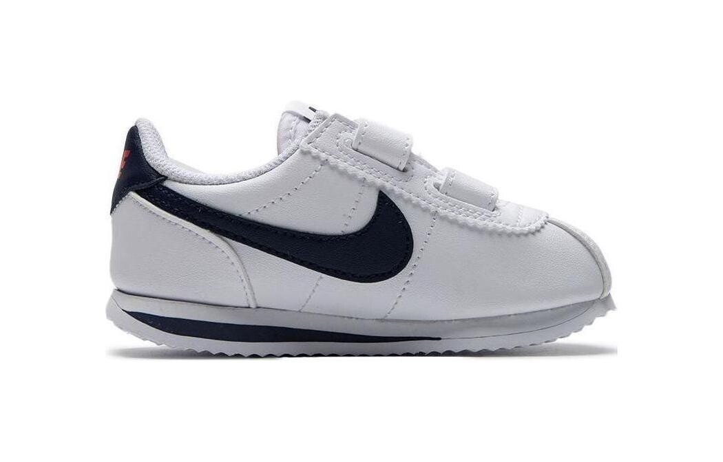 Cortez Детская обувь для малышей, кроссовки Nike, белый/черный 
Cortez Детская обувь для малышей, кроссовки Nike, белый/черный