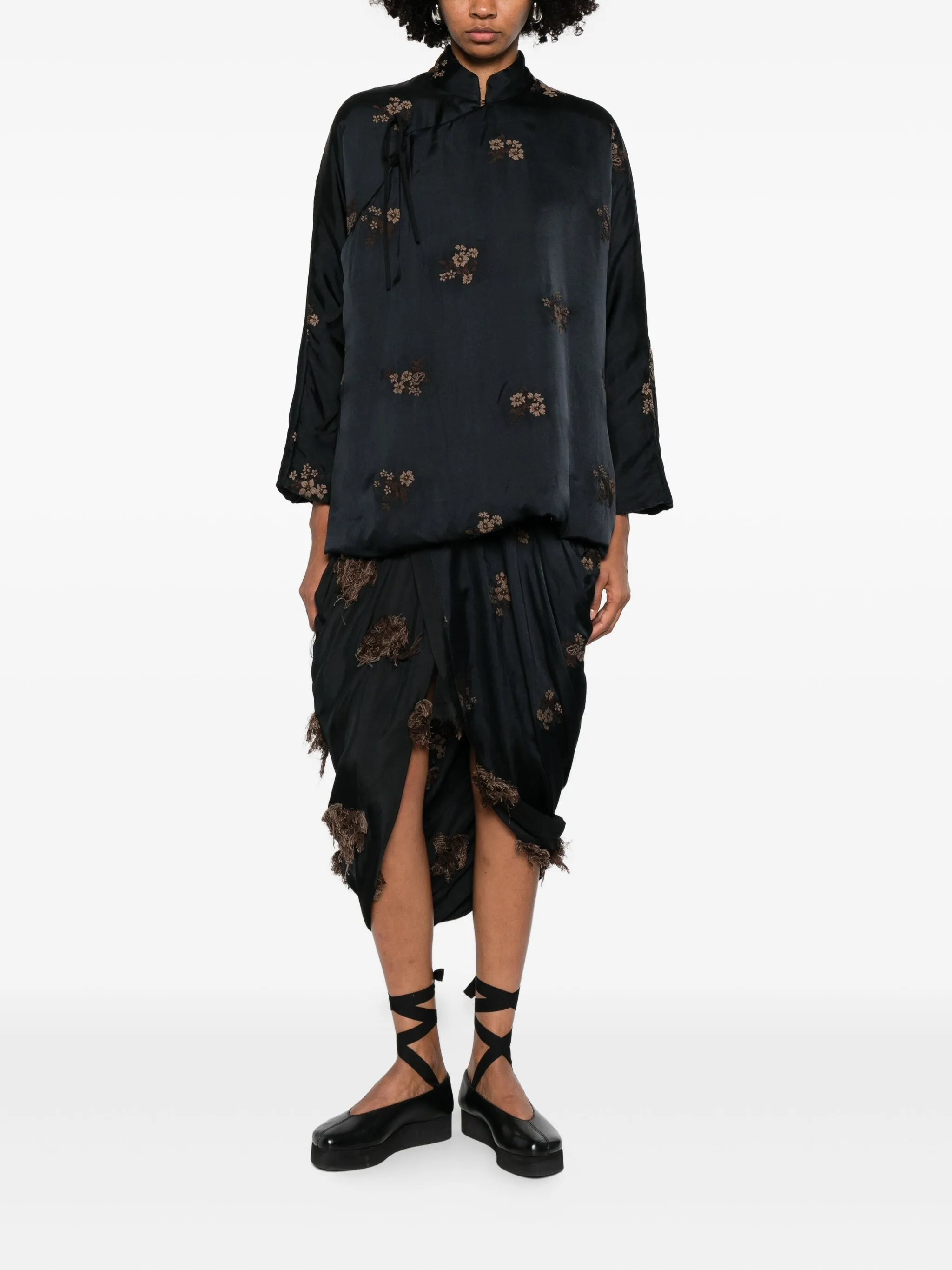 Юбка с вышивкой Uma Wang, черный
Юбка с вышивкой Uma Wang, черный