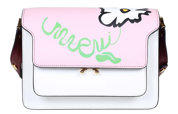 Сумка из телячьей кожи MARNI малая квадратная через плечо на ремне женская белая
Сумка из телячьей кожи MARNI малая квадратная через плечо на ремне женская белая