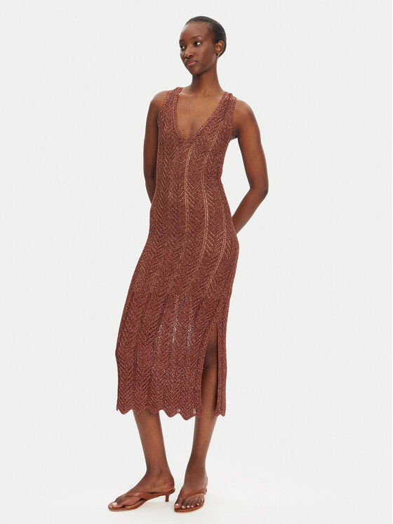 Облегающее трикотажное платье 251TT319A Twinset, коричневый
Облегающее трикотажное платье 251TT319A Twinset, коричневый