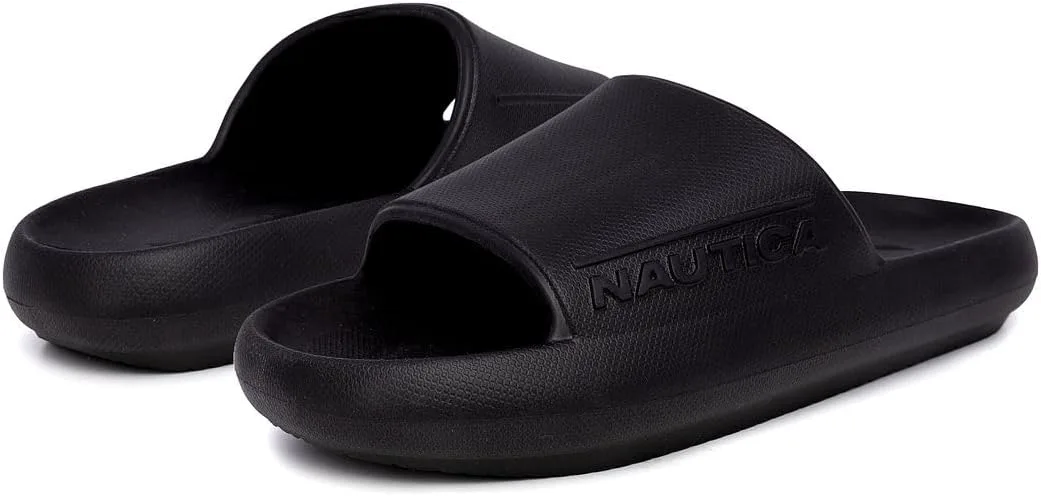 Мужские шлепанцы Nautica с амортизирующей стелькой - легкие спортивные сандалии из ЭВА для бассейна, пляжа, спортзала и повседневной носки, черный
Мужские шлепанцы Nautica с амортизирующей стелькой - легкие спортивные сандалии из ЭВА для бассейна, пляжа, спортзала и повседневной носки, черный