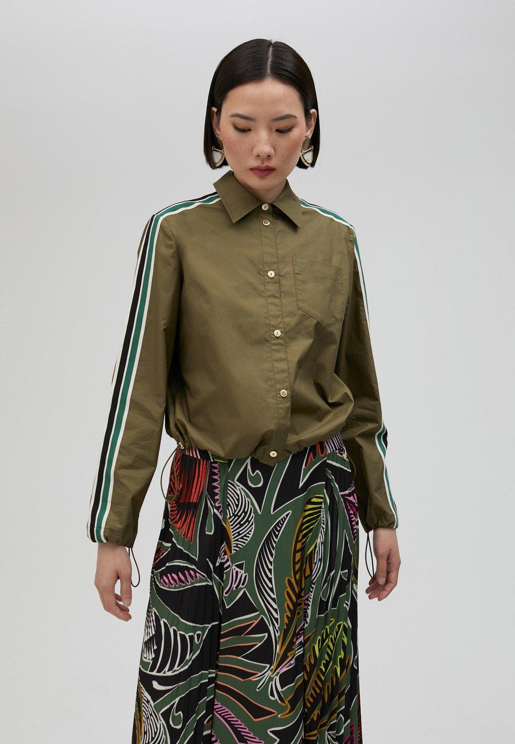 Блузка на пуговицах LOLA CASADEMUNT, хаки
Блузка на пуговицах LOLA CASADEMUNT, хаки