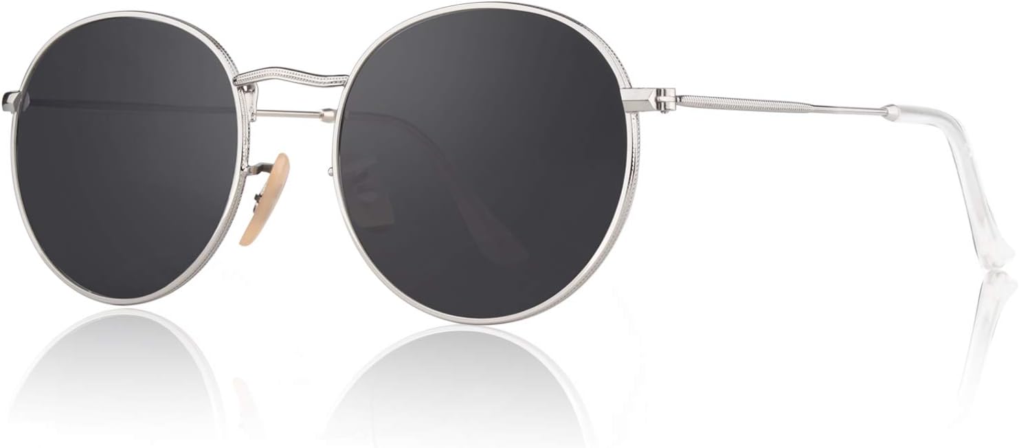 CGID Ретро круглые поляризованные солнцезащитные очки для мужчин и женщин, круглые металлические очки в стиле хиппи, защита UV400, E01, Vintage Silver Frame Black Lens
CGID Ретро круглые поляризованные солнцезащитные очки для мужчин и женщин, круглые металлические очки в стиле хиппи, защита UV400, E01, Vintage Silver Frame Black Lens