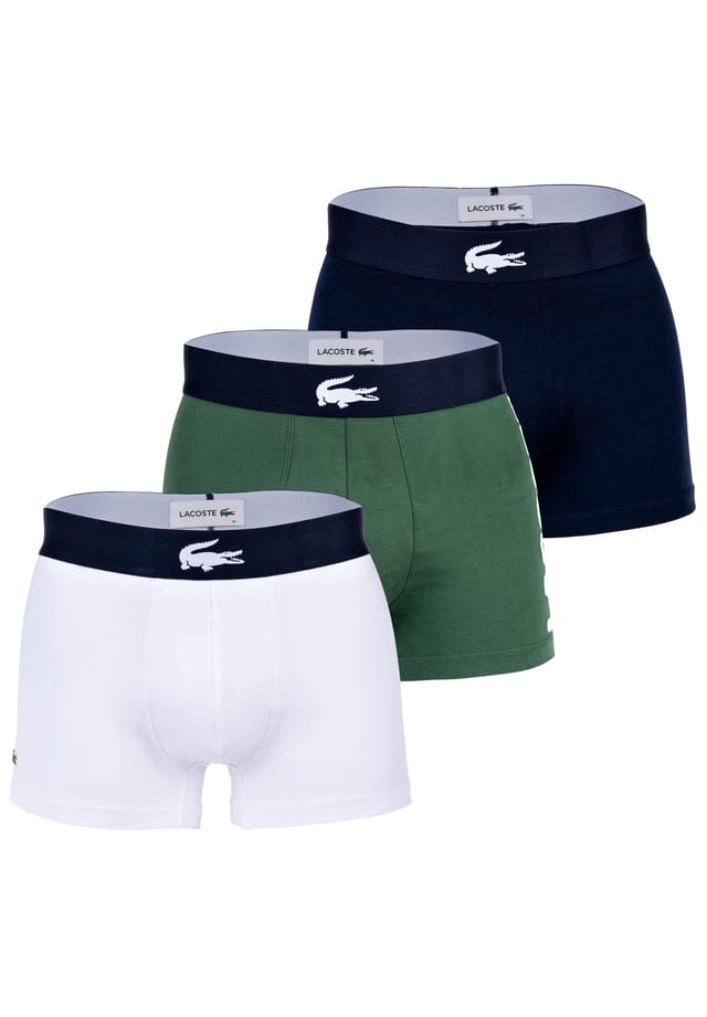 Комплект из 3 трусов-боксеров - трусы с большим крокодиловым принтом хлопок стрейч Lacoste, мультиколор
Комплект из 3 трусов-боксеров - трусы с большим крокодиловым принтом хлопок стрейч Lacoste, мультиколор