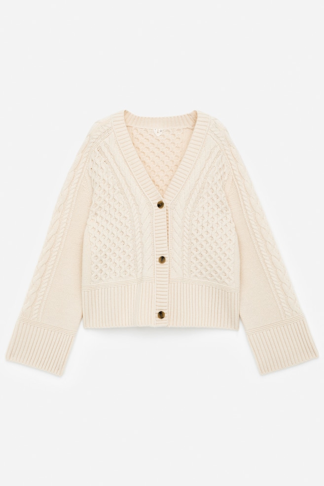 Кардиган косой вязки из шерсти Arket, белый
Кардиган косой вязки из шерсти Arket, белый