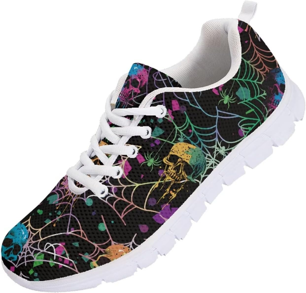 Кроссовки Forchrinse для мужчин и женщин, комфортные, на шнуровке, для ходьбы и спорта, легкие спортивные ботинки, Halloween Skull Spider Web
Кроссовки Forchrinse для мужчин и женщин, комфортные, на шнуровке, для ходьбы и спорта, легкие спортивные ботинки, Halloween Skull Spider Web
