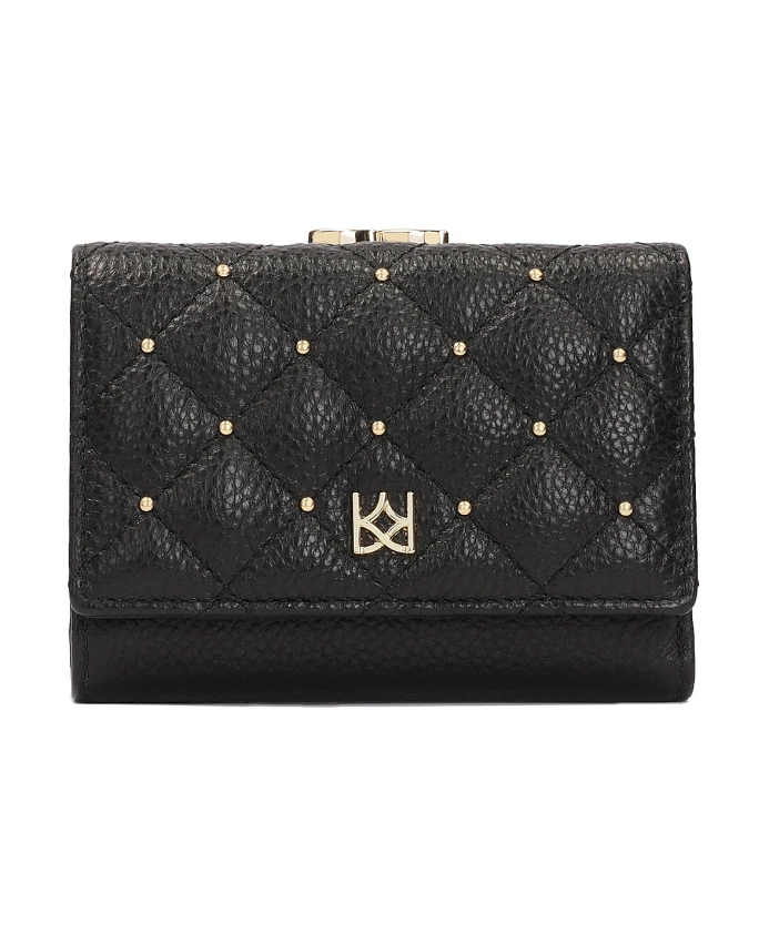 Маленький мягкий кошелек со стразами Kazar, черный
Маленький мягкий кошелек со стразами Kazar, черный