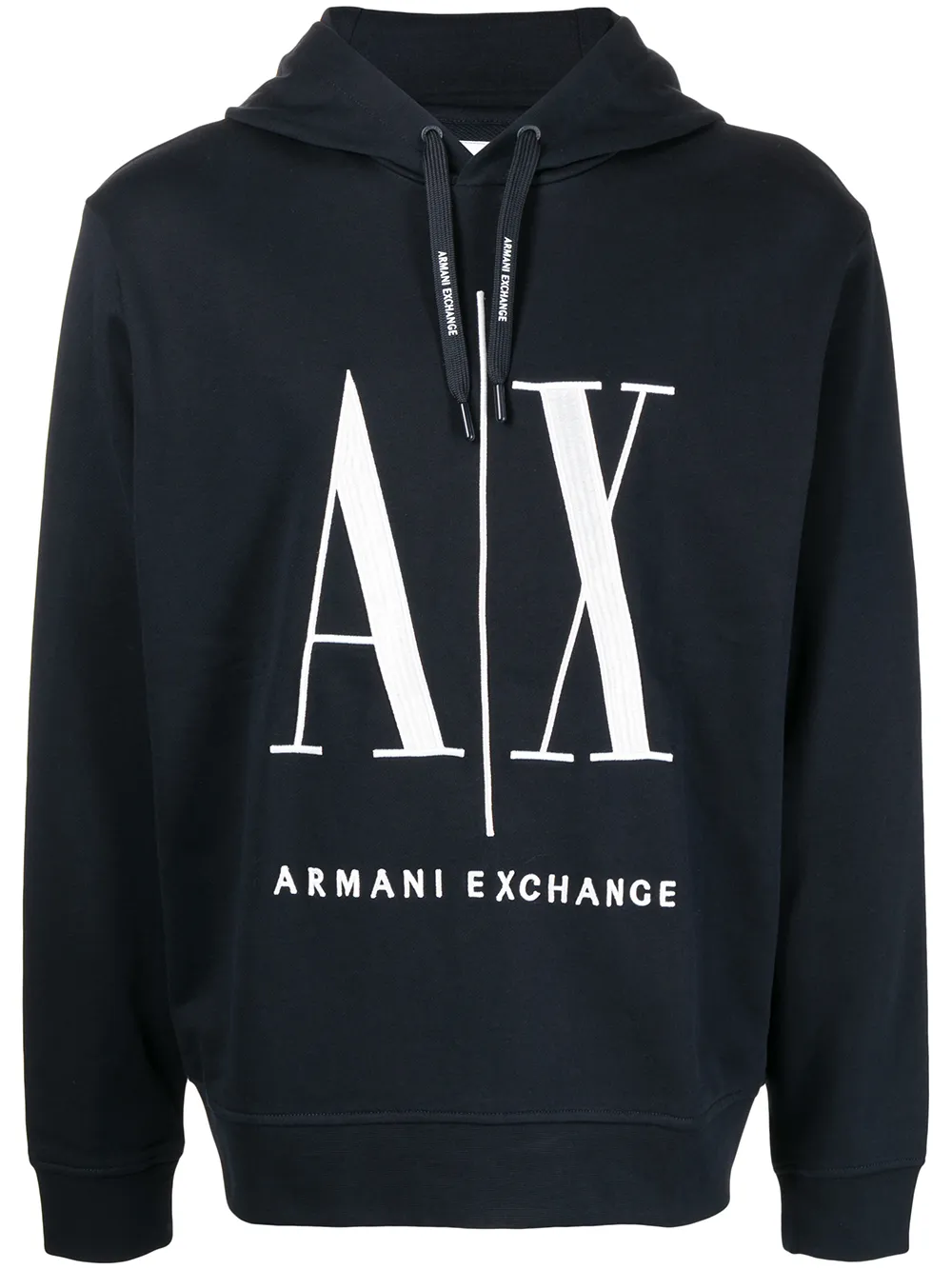 Худи с логотипом Armani Exchange, синий 
Худи с логотипом Armani Exchange, синий