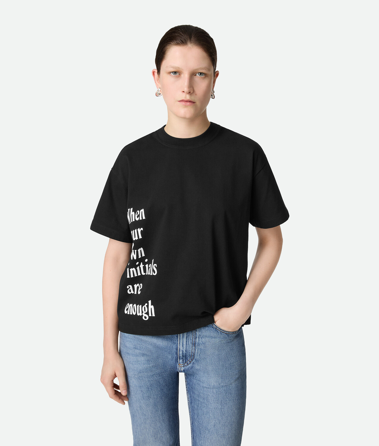 Cotton printed jersey t-shirt BOTTEGA VENETA, черный
Cotton printed jersey t-shirt BOTTEGA VENETA, черный