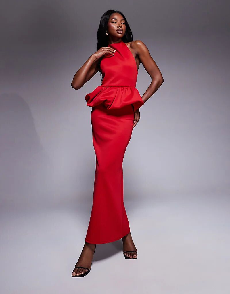 Платье миди с высоким воротом и баской ASOS DESIGN красного цвета из ткани в стиле «скуба»
Платье миди с высоким воротом и баской ASOS DESIGN красного цвета из ткани в стиле «скуба»