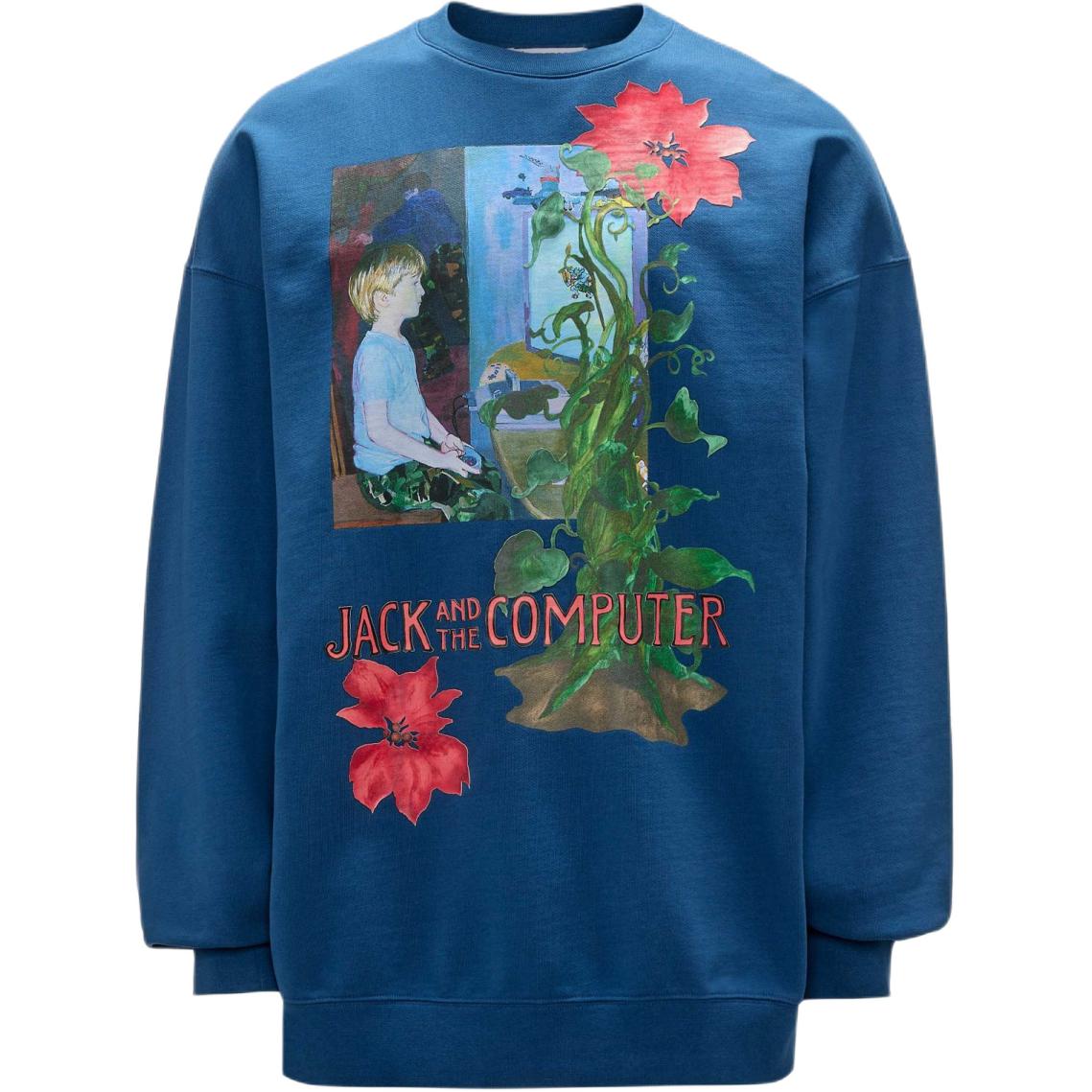 Графический принт Свитшот с круглым вырезом JW Anderson, синий
Графический принт Свитшот с круглым вырезом JW Anderson, синий