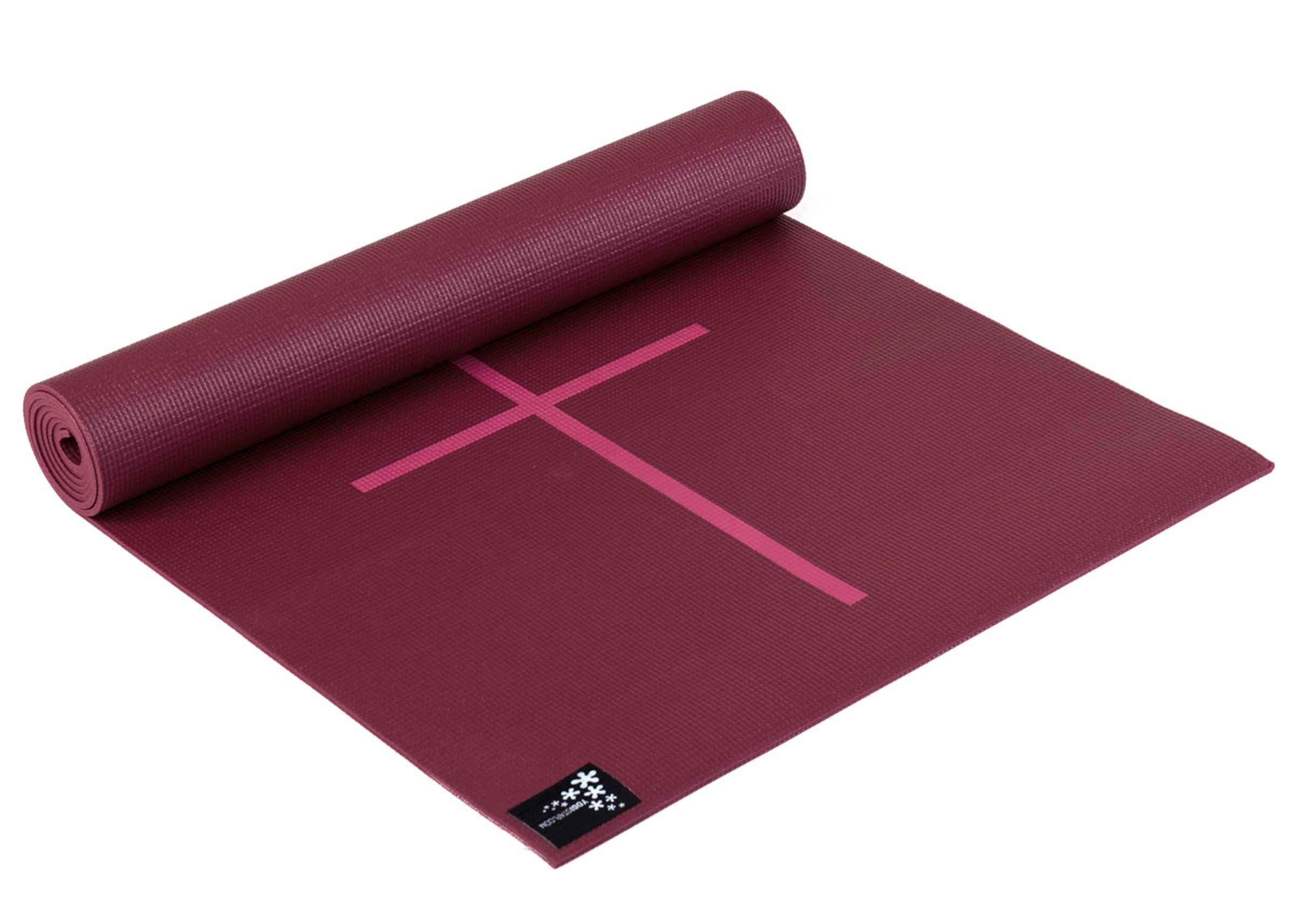 YOGISTAR.COM Коврик 'Plus Alignment' в винно-красном цвете
YOGISTAR.COM Коврик 'Plus Alignment' в винно-красном цвете