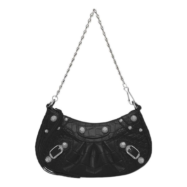Сумка le cagole mini bag with chain crocodile embossed 'black' Balenciaga, черный
Сумка le cagole mini bag with chain crocodile embossed 'black' Balenciaga, черный