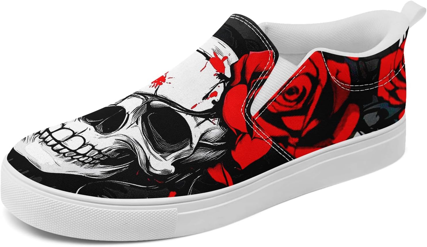 Женские готические слипоны с черепом AWSOLE на холщовой основе, мужские низкие кеды с темным арт-розовым дизайном, стильные кроссовки, удобная модная обувь для уличного стиля
Женские готические слипоны с черепом AWSOLE на холщовой основе, мужские низкие кеды с темным арт-розовым дизайном, стильные кроссовки, удобная модная обувь для уличного стиля