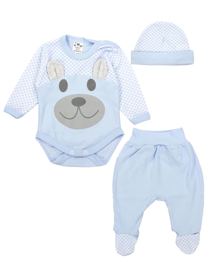 TupTam Детский боди, комбинезон и шапочка, комплект одежды светло-голубого цвета
TupTam Детский боди, комбинезон и шапочка, комплект одежды светло-голубого цвета