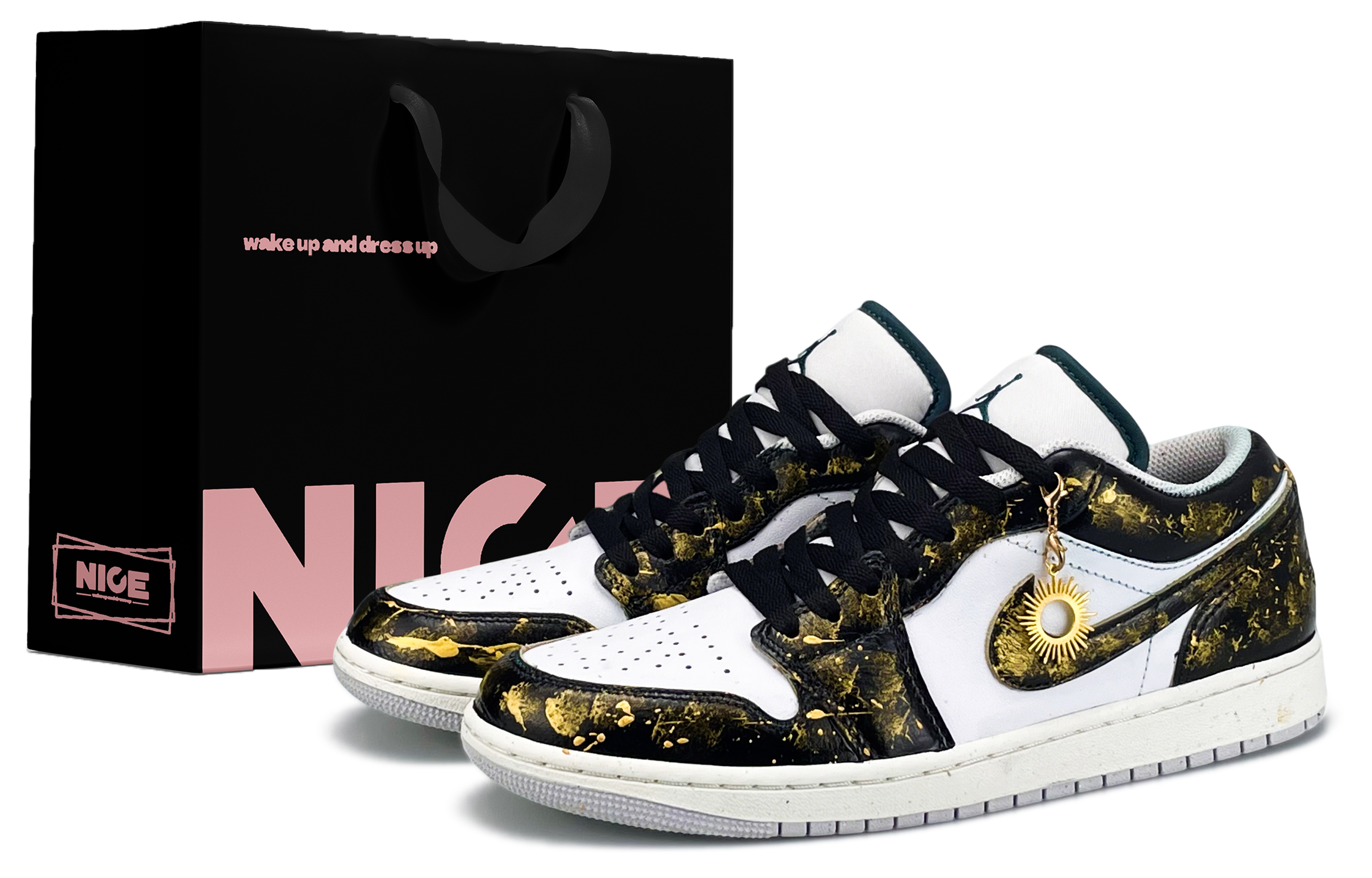 Jordan Баскетбольные кроссовки Air 1 из износостойкого винтажного материала, низкие, мужские, черно-золотые
Jordan Баскетбольные кроссовки Air 1 из износостойкого винтажного материала, низкие, мужские, черно-золотые